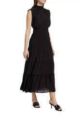 Derek Lam Junia Sleeveless Tiered Midi-Dress