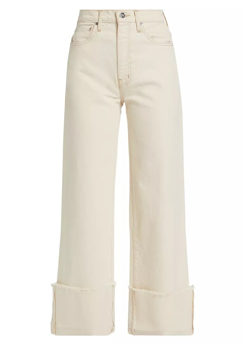 Derek Lam Koren Cuffed Wide-Leg Jeans