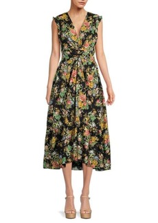 Derek Lam Kris Floral A Line Mini Dress