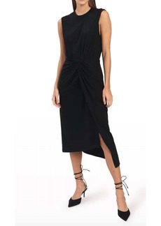 Derek Lam Landry T-Shirt Dress With Twist Wrap Detail In Black