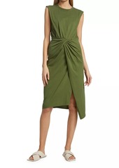 Derek Lam Landry Twist-Front Jersey Dress