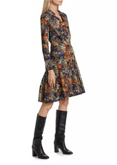 Derek Lam Laney Long-Sleeve Pleated Shirtdress