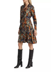 Derek Lam Laney Long-Sleeve Pleated Shirtdress