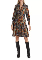 Derek Lam Laney Long-Sleeve Pleated Shirtdress