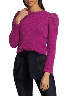 Derek Lam Locken Puff-Sleeve Knit Sweater