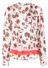 Derek Lam French floral print blouse
