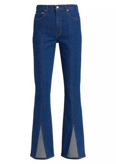 Derek Lam Lucia High-Rise Slit Flare Jeans