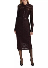 Derek Lam Marjorie Lace Pencil Midi-Skirt