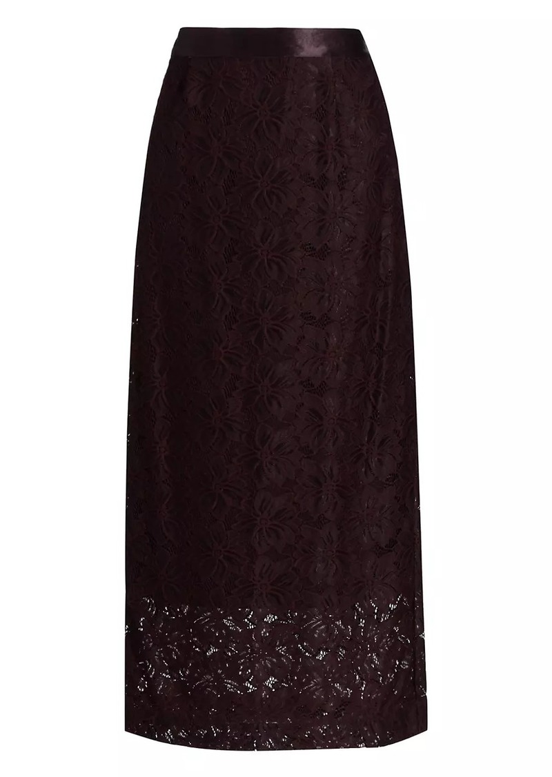 Derek Lam Marjorie Lace Pencil Midi-Skirt