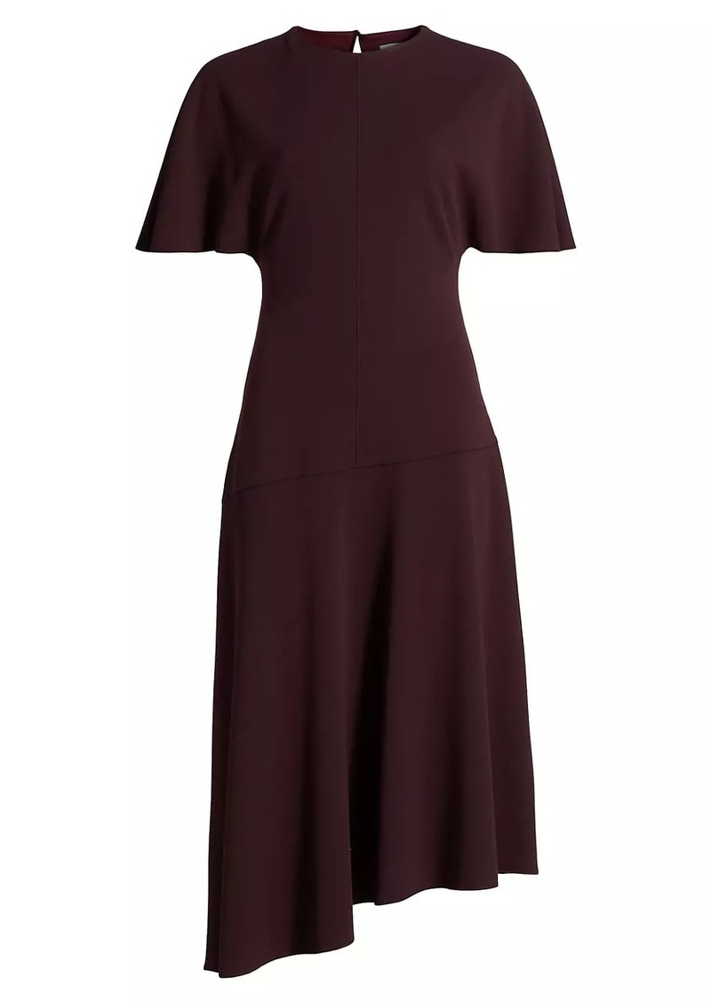 Derek Lam Nicola Short-Sleeve Asymmetric Midi-Dress