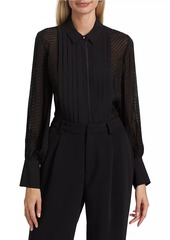 Derek Lam Oriel Dobby-Dot Jacquard Shirt