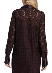 Derek Lam Raissa Lace Button-Up Shirt