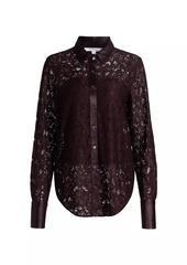 Derek Lam Raissa Lace Button-Up Shirt