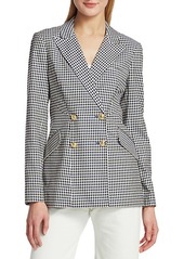 Derek Lam Rodeo Double-Breasted Checker Jacket