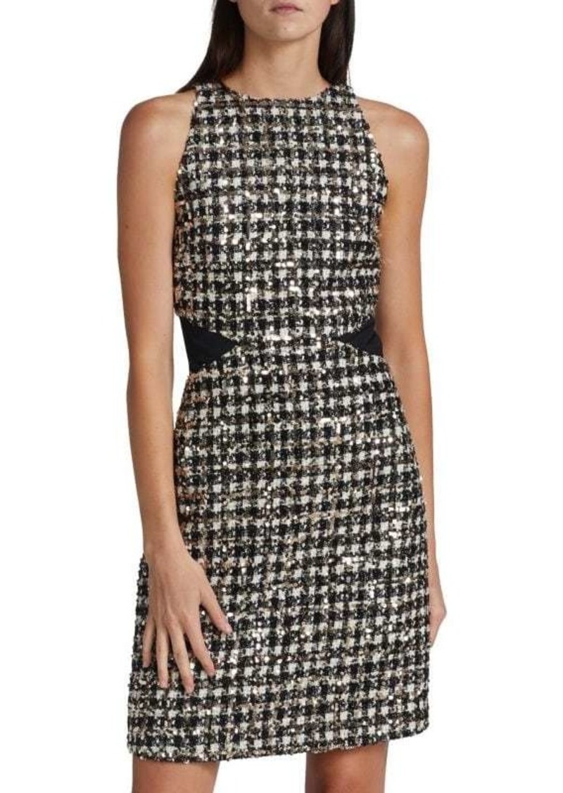 Derek Lam Rosemary Sequined Tweed Minidress