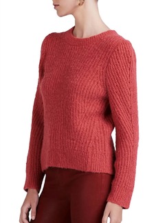 Derek Lam Ryan Puff Sleeve Sweater In Rhubarb