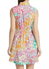 Derek Lam Satina Tiered Sleeveless Shirtdress