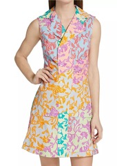 Derek Lam Satina Tiered Sleeveless Shirtdress