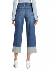 Derek Lam Simona Cuffed Straight-Leg Jeans