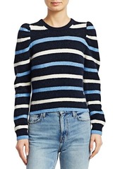 Derek Lam Striped Puff Sleeve Sweater