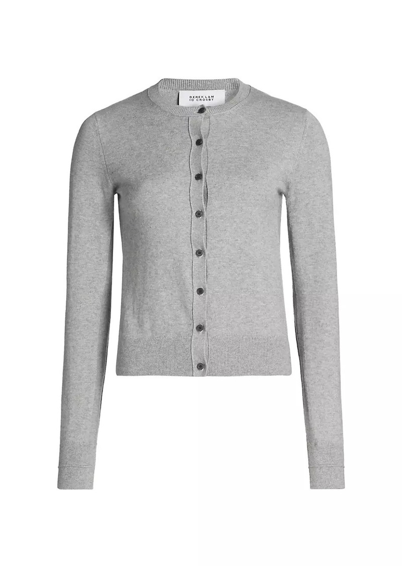 Derek Lam Thibeaut Cotton-Cashmere Long-Sleeve Cardigan