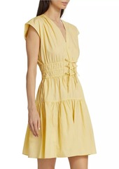 Derek Lam Tora Cotton Poplin Tiered Minidress