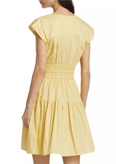 Derek Lam Tora Cotton Poplin Tiered Minidress