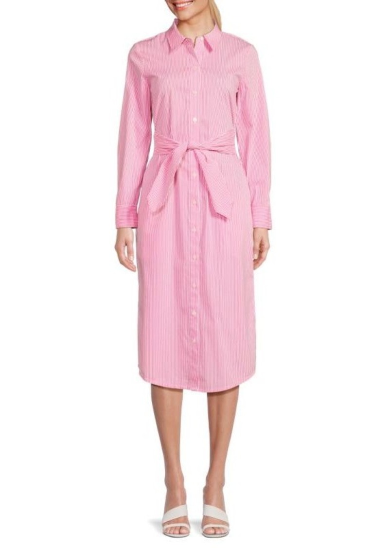 Derek Lam Veronica Belted Stripe Shirt Dress