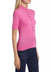 Derek Lam Violette Cashmere Henley Top