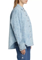 Derek Lam Wesley Floral Denim Shirt