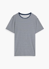 Derek Rose - Alfie striped stretch-modal jersey T-shirt - Blue - XL