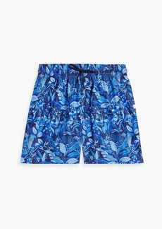 Derek Rose - Aruba mid-length printed swim shorts - Blue - XL