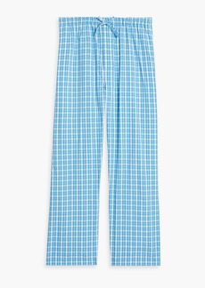 Derek Rose - Barker gingham cotton-poplin pajama pants - Blue - XXL