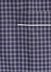 Derek Rose - Checked cotton-twill pajama top - Blue - S