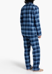 Derek Rose - Kelburn checked cotton-flannel pajama set - Blue - XL