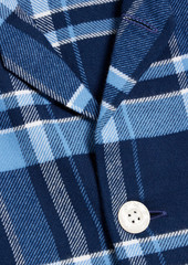 Derek Rose - Kelburn checked cotton-flannel pajama set - Blue - S