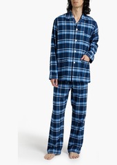 Derek Rose - Kelburn checked cotton-flannel pajama set - Blue - S