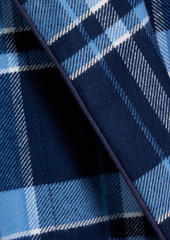 Derek Rose - Kelburn checked cotton-flannel robe - Blue - US 38