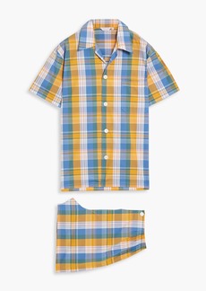 Derek Rose - Kelburn checked cotton-poplin pajama set - Yellow - L