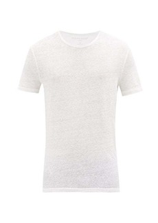 Derek Rose - Linen-jersey T-shirt - Mens - White