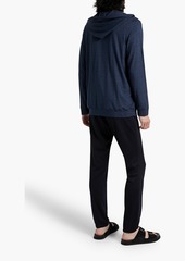 Derek Rose - London stretch-modal jersey zip-up hoodie - Blue - S