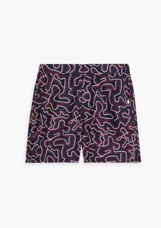 Derek Rose - Maui mid-length printed swim shorts - Blue - M