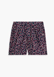 Derek Rose - Maui mid-length printed swim shorts - Blue - XXL