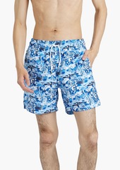 Derek Rose - Maui mid-length printed swim shorts - Blue - XL