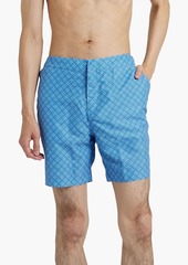 Derek Rose - Mid-length printed swim shorts - Blue - XXL