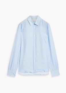 Derek Rose - Milan printed linen shirt - Blue - M