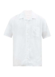 Derek Rose - Monaco Linen Short-sleeved Shirt - Mens - White