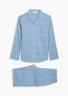 Derek Rose - Nelson printed cotton-poplin pajama set - Blue - M