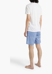 Derek Rose - Nelson printed cotton pajama shorts - Blue - XL