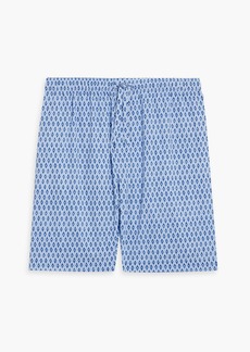 Derek Rose - Nelson printed cotton pajama shorts - Blue - S